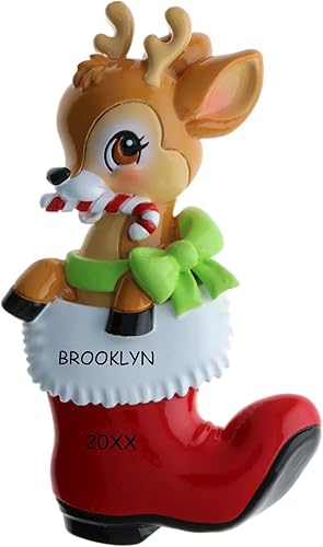 Miniatura 7 de Adorno de Navidad personalizado para bebé (Chupete azul) Chupete azul,Bebé Decorando Un Árbol - Azul,Ciervo bebé en bota,Bebé abrazando un bastón de