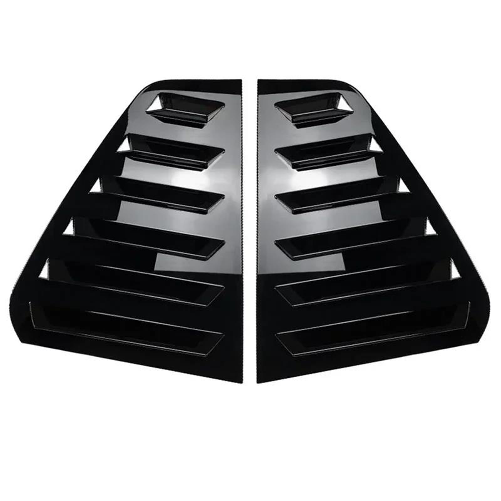 HGPVPKZAZD Car Rear Window Spoiler Tail Wing For VW For Golf 6 For MK6 2008-2012 Car Rear Louver Window Side Shutter Cover Trim Sticker Vent Scoop Rear Window Side Splitter Wing(Glossy Black)