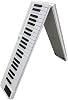 Foldable 88 Key Piano Keyboard Dynamic Sensitive Electronic Digital Piano With Power Supply, Sustain Pedal, Bluetooth, MIDI For Beginners(White)
