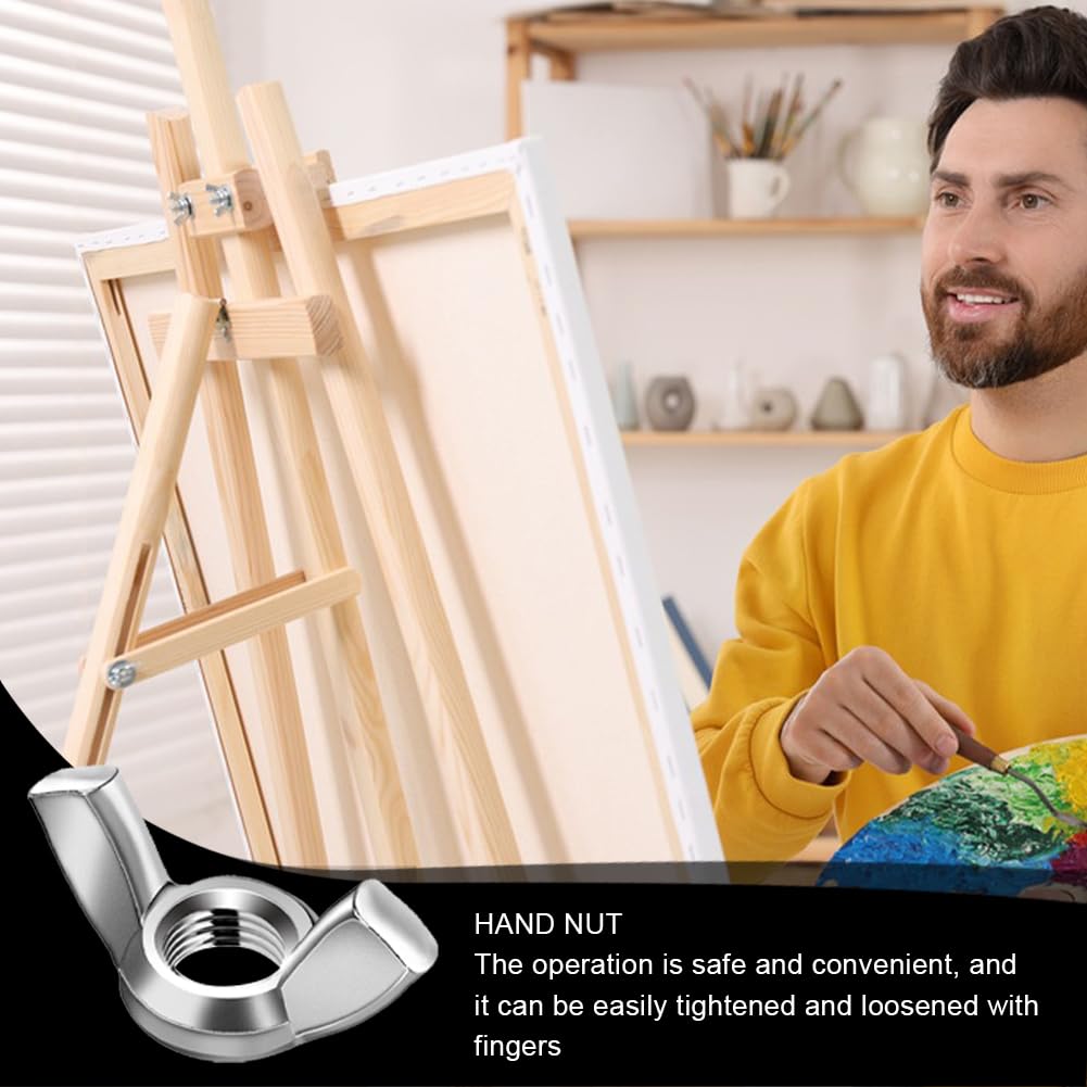 25 Pezzi Dadi ad Alette M8, Dado a Farfalla, Viti a Testa Zigrinata in Acciaio Inox per Fissaggio Fai da Te, Fasteners Hardware