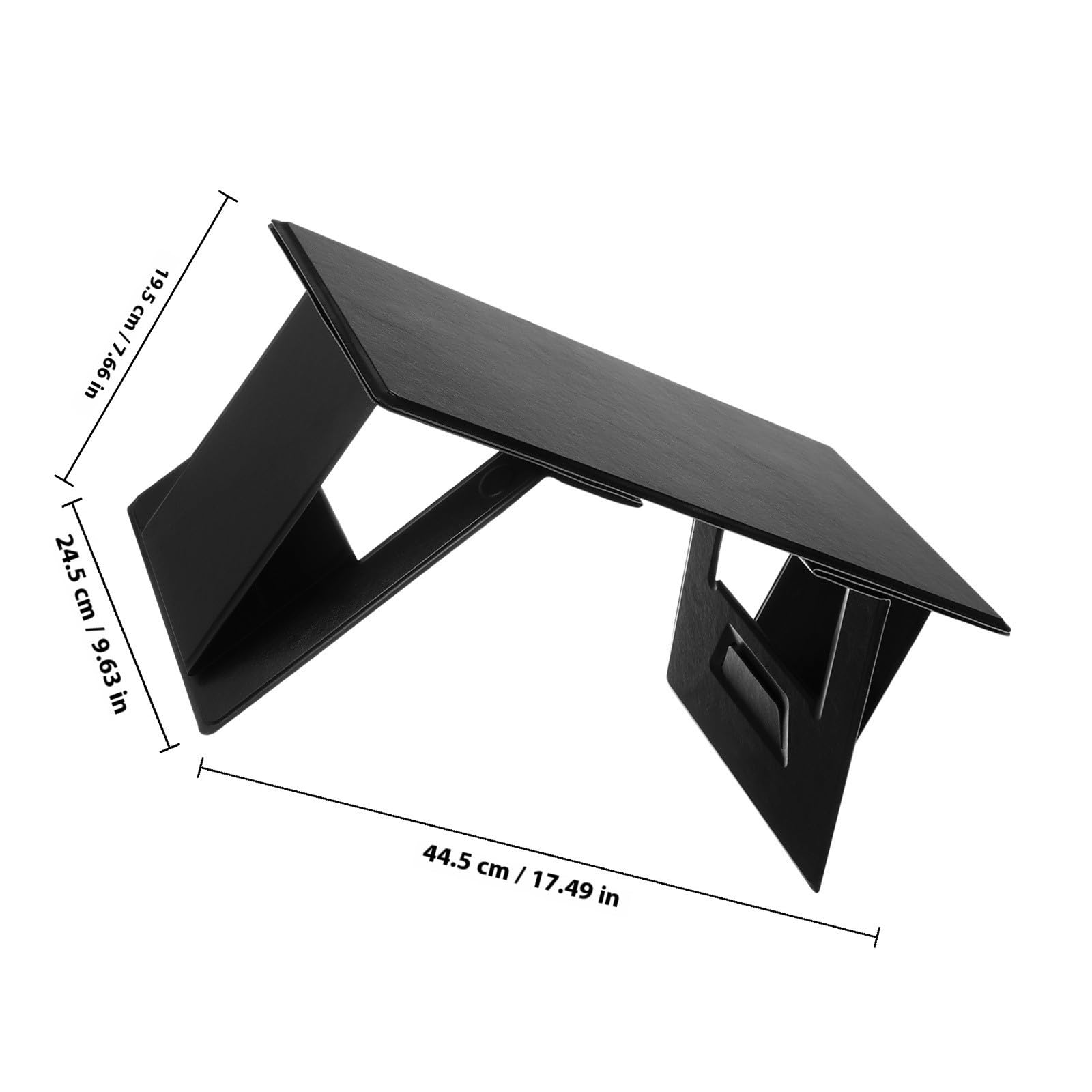 SHINEOFI Supporto per Computer Portatile Pieghevole Tavolino da Uso Quotidiano in Pu e Pannello ad Alta Densità, Versatile e Facile da Riporre, per Auto e Divano