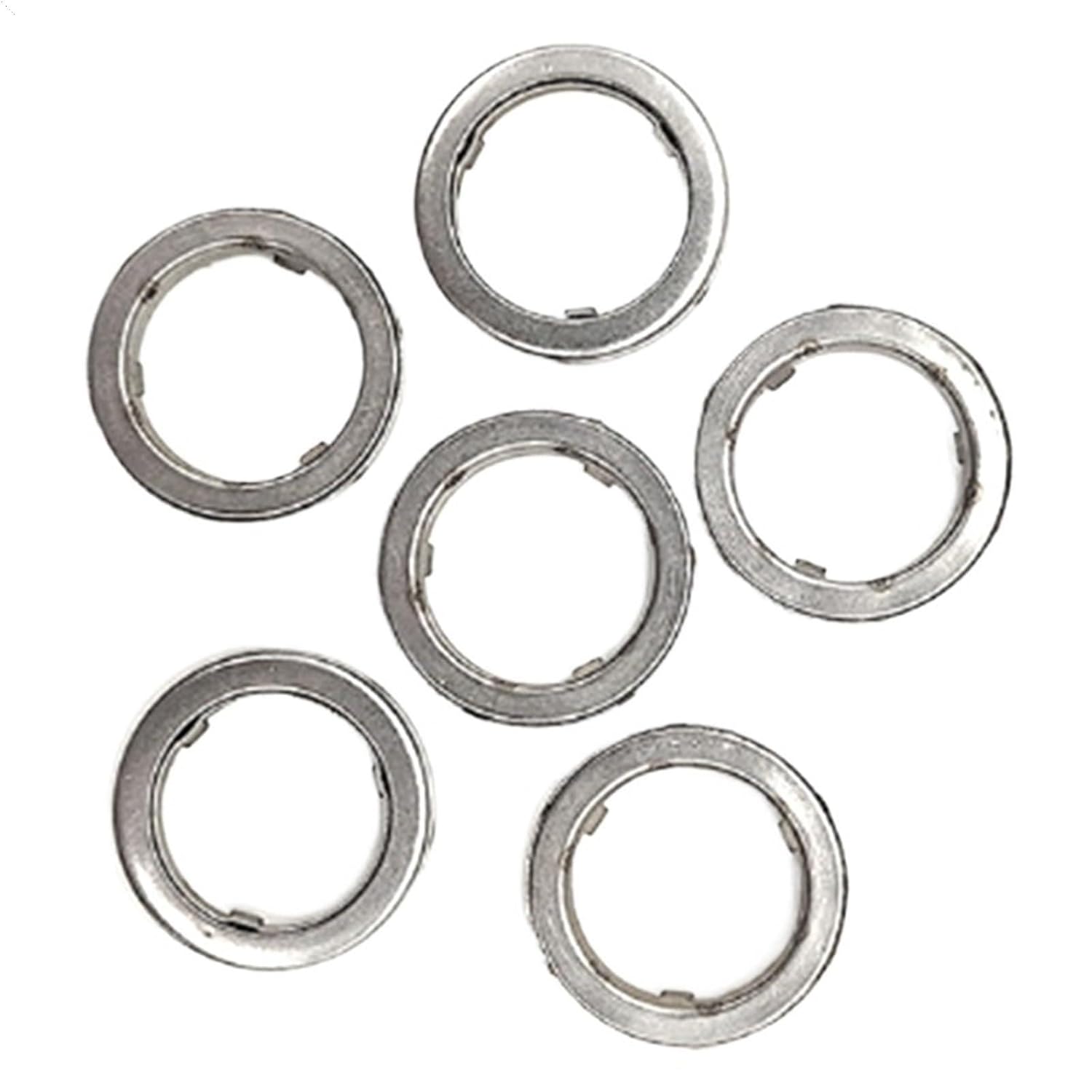 Car Engine Fuel Injector Gasket Fuel Injector Sealing Ring 13537577649 for BMW for N55 for N20 Engine Accessories (As Shown 6 Pcs)