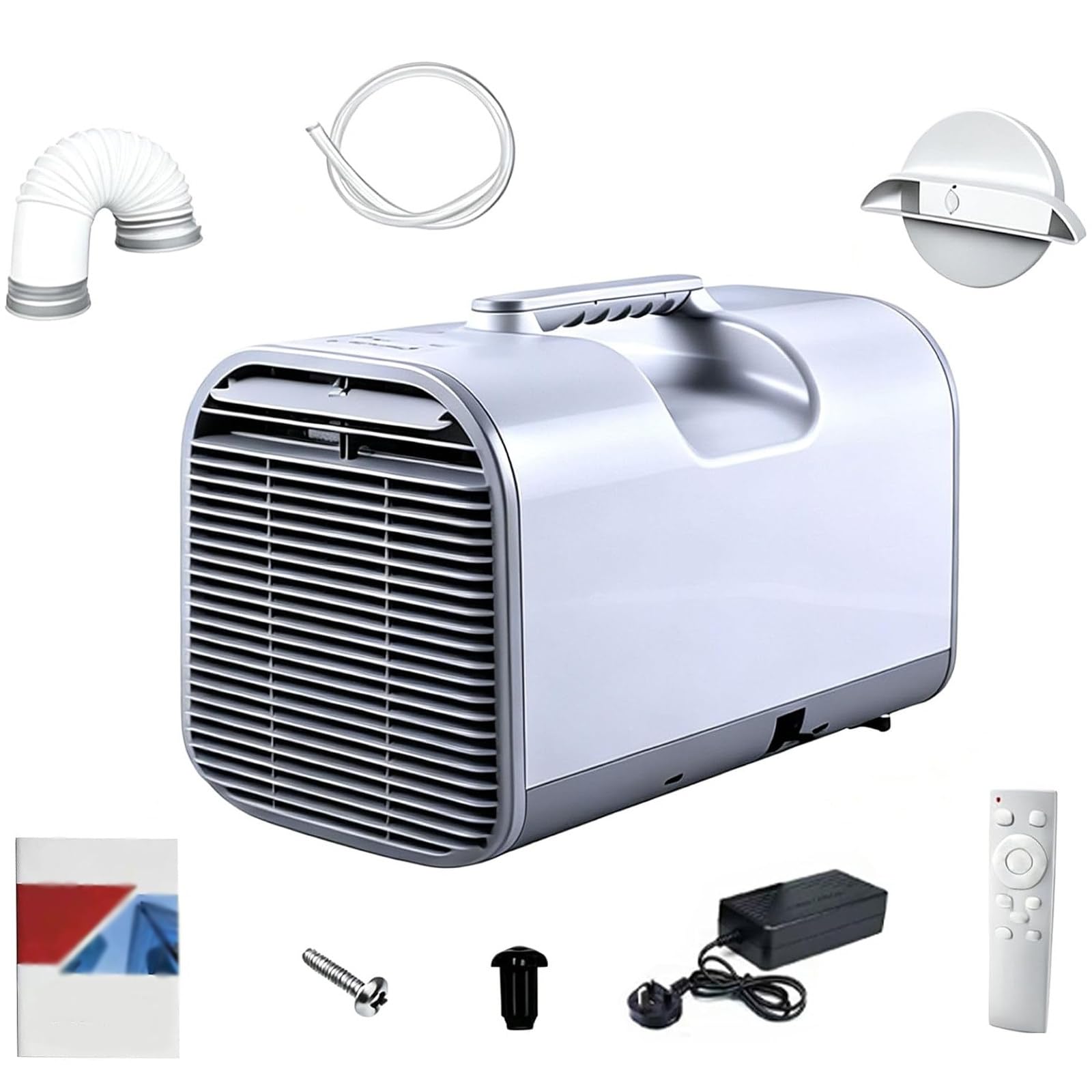 Atwynd Portable Air Conditioner for Camping, 12V/24V/220V Caravan Air Conditioner, Outdoor Cooler - Travel and Motorhome, Dehumidifier, Cooler, Digital Display & Remote Control, R290