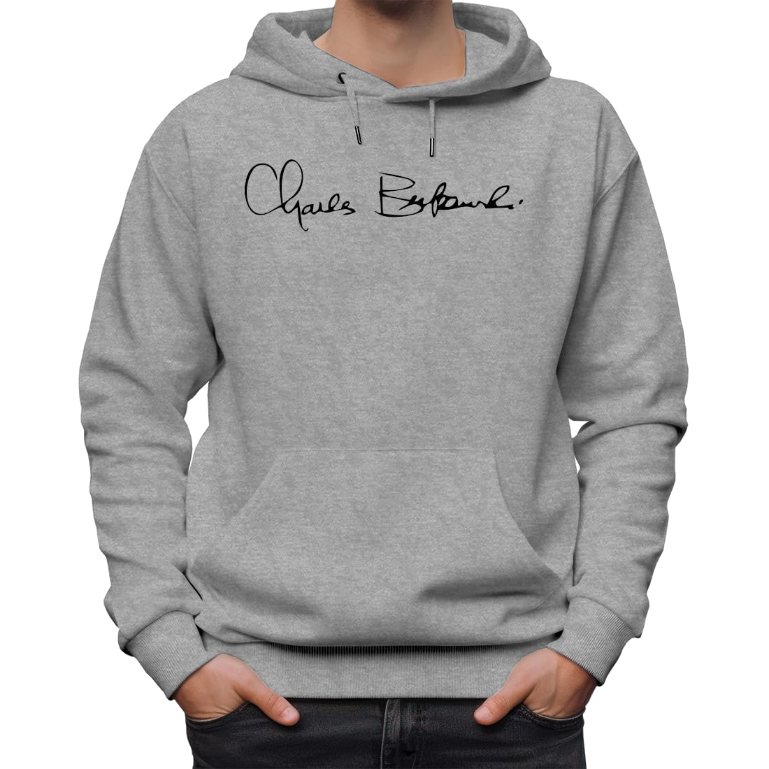 Charles Bukowski Sign klasyczna bluza z kapturem, uniseks, dla mężczyzn i kobiet