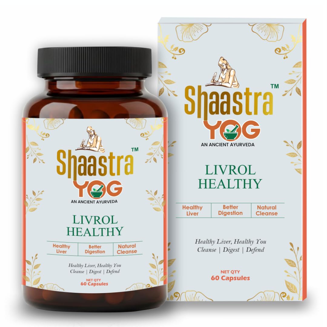 Shaastrayog Liver Detox Capsule 500mg Veg 60 Cap Helps with Liver Detox Ayurvedic Healthy Liver Enzyme Balance Capsules Chirayata, Kutki, Triphala, Punarnava, Makoi & Haridra for Liver Health, Natural Cleanse & Digestive Wellness-image-4