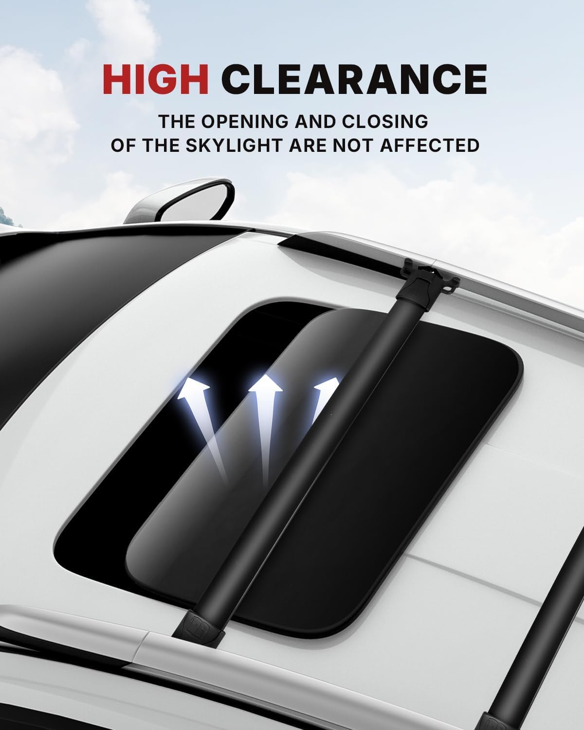 Richeer Roof Rack Cross Bars Compatible for 2010-2017 Equinox/Terrain with Side Rails,Heavy Duty Aluminum Cargo Racks Rooftop Luggage Carrier Canoe Kayak Bicycle roof Bag