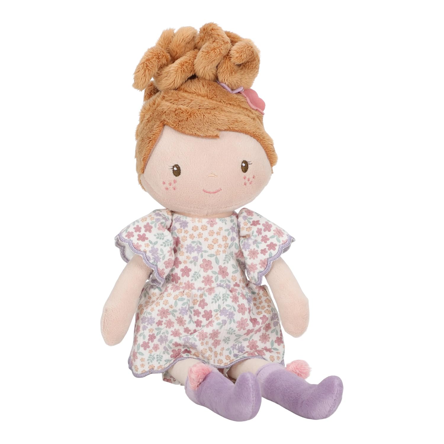 Little Dutch - Bambola di stoffa soffice, bambola AVA - 35 cm - per ragazze dai 12 mesi in su - ragazza con fiori