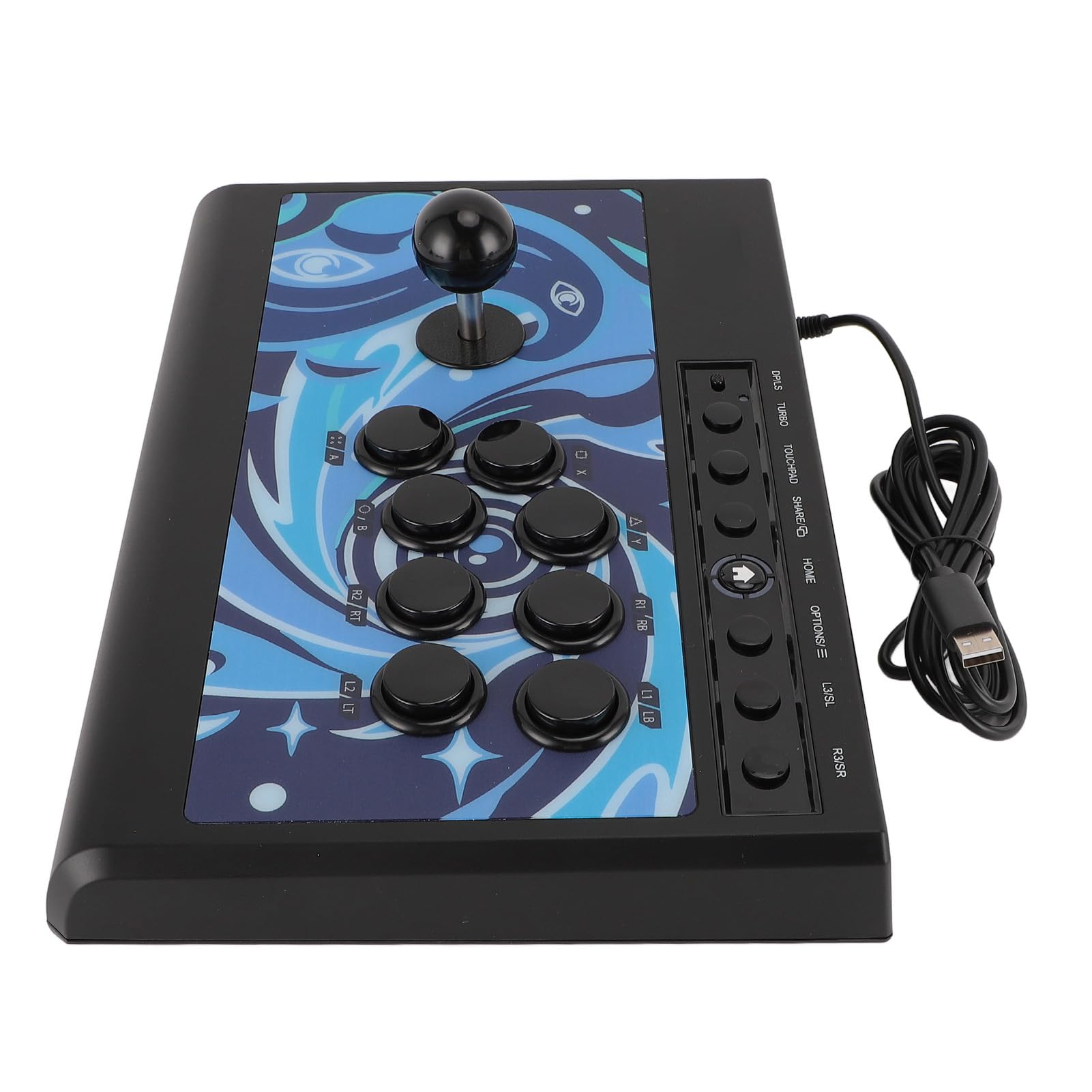 Cuifati Arcades Stick para PC, Fighting Stick con 8 Teclas de Acción y Joystick de Acero, 8 Teclas de Función Compatibles con Modos, /LS para Tabletas, Controlador de Juegos de TV