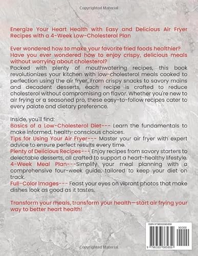 Independently Published Williamson, Christina J. The Ultimate Low-Cholesterol Air Fryer Cookbook: Easy And Delicious Air Fryer Recipes With A 4-Week Low-Cholesterol Plan To Energize Your Heart Health|Full Color Edition thumb #1