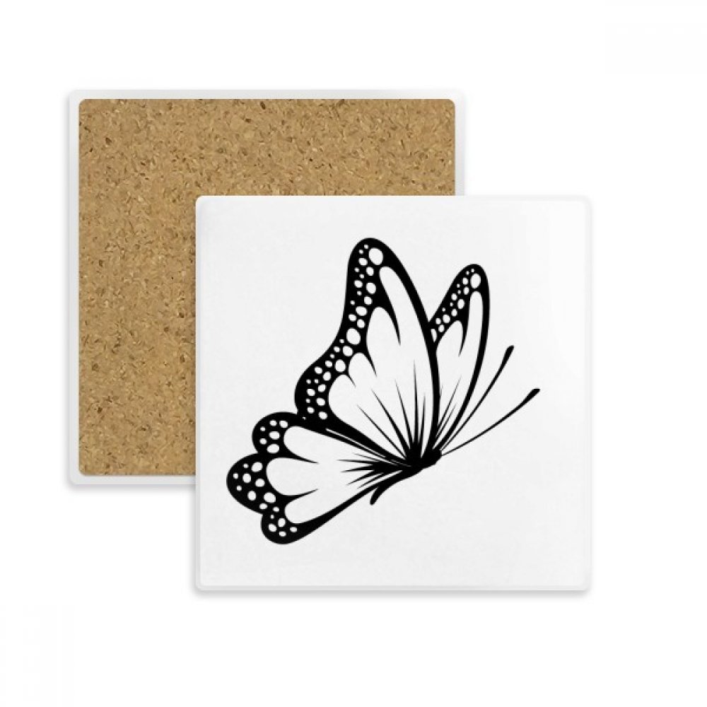 Sous-verre papillon vintage en pierre absorbante pour protéger vos tables