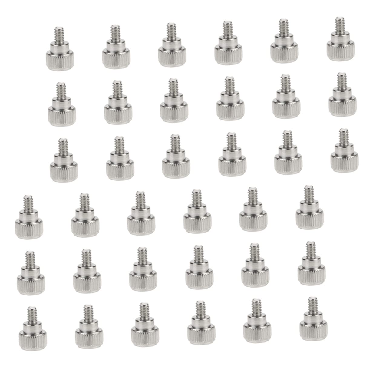 VILLCASE 100pcs Knurled Thumb Screws for Computer to Install Side Panel Screws for Desktop Chassis Repair and Upgrade