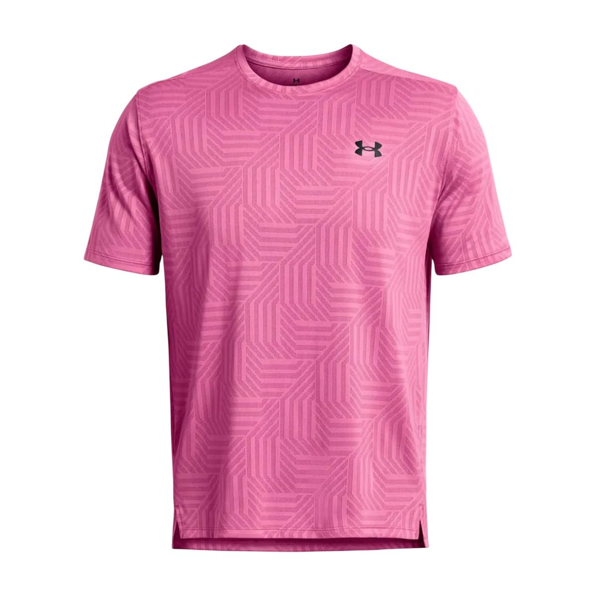 Under Armour Mens Tech Geotessa Vent T-Shirt (XXL) (Pink)
