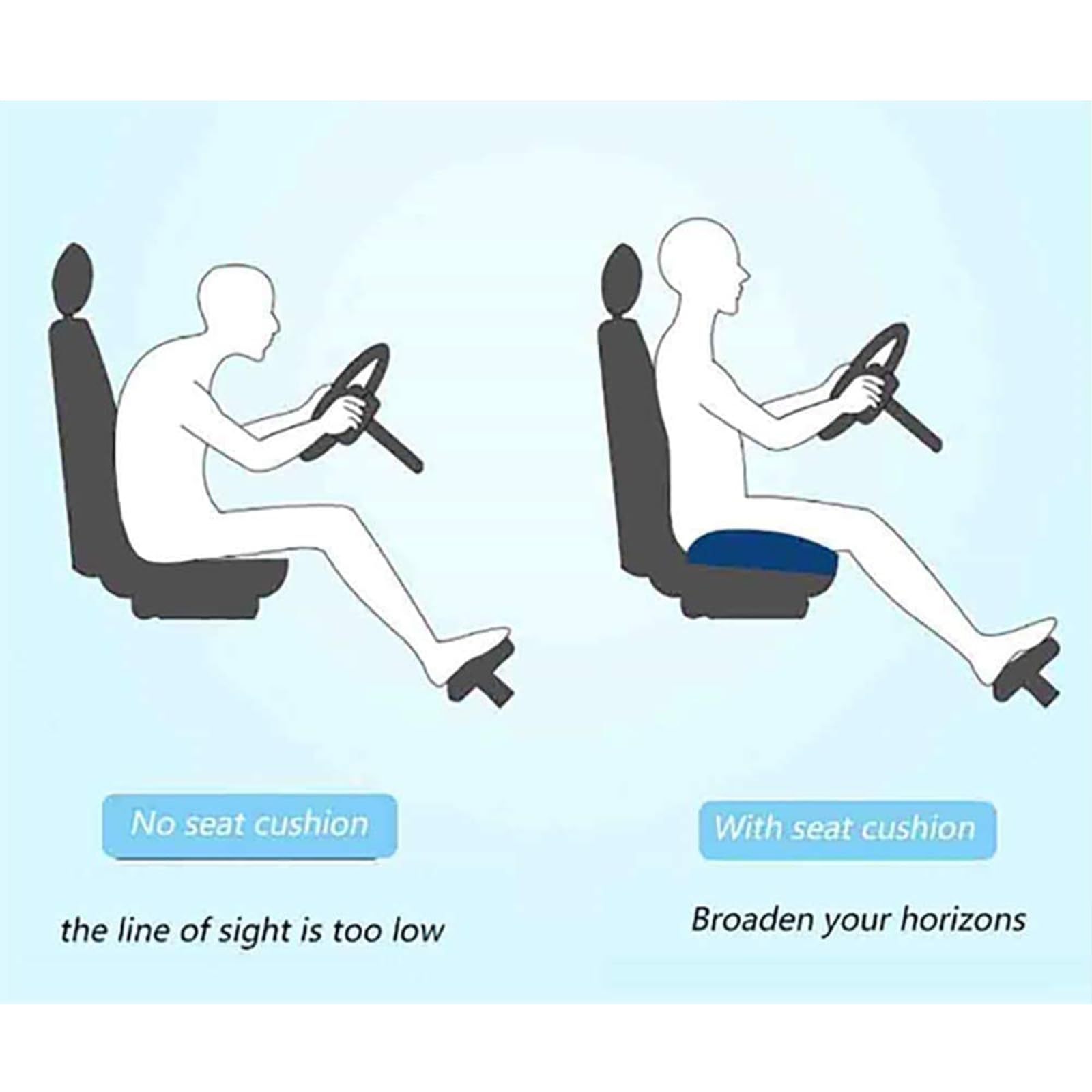 Cojín Elevador De Asiento De Automóvil para Adultos, Cojín De Postura, Malla Transpirable Portátil, Ideal para Oficina, Hogar, Cojines De Asiento con Elevación En Ángulo,B