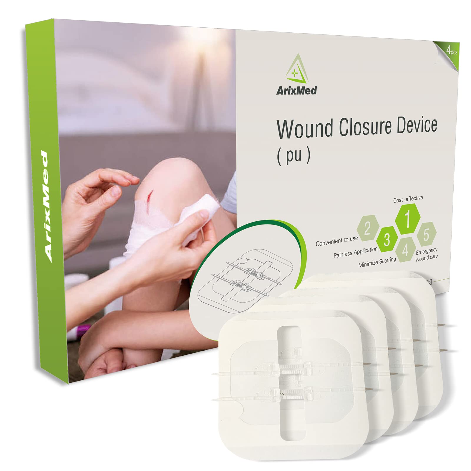 Buy Zip Stitch Sutures, 4 Pcs Emergency Wound Closures Surgical