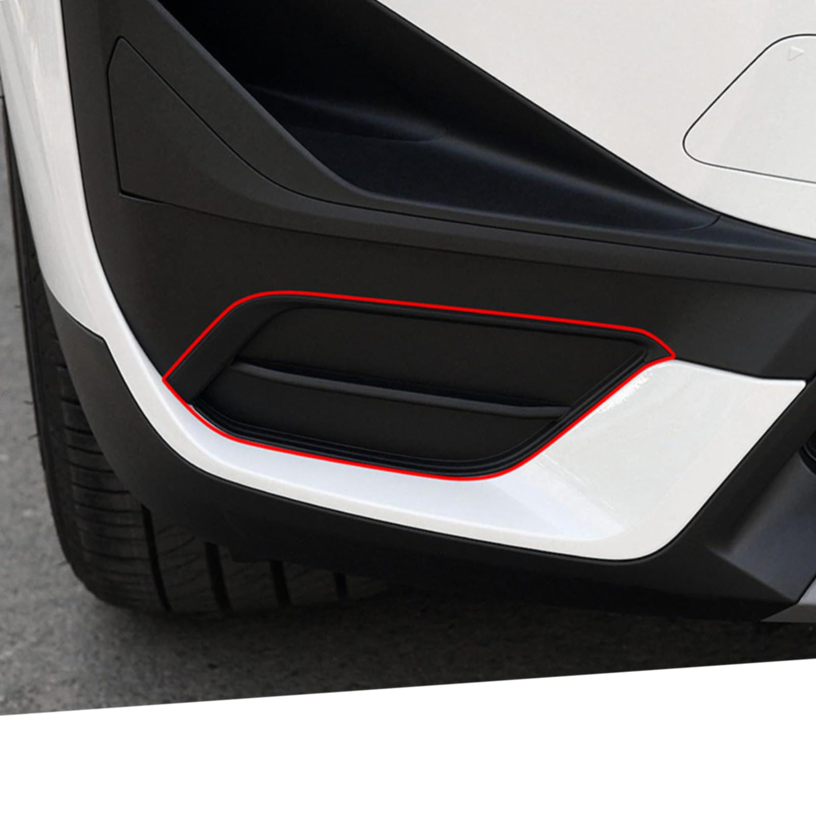 Dla BMW X1 F48 2020 Stylizacja samochodu Zderzak przedni Lampa przeciwmgielna Dekoracja ramy Pokrywa tapicerka ABS Motoryzacyjne akcesoria zewnętrzne (srebrne)