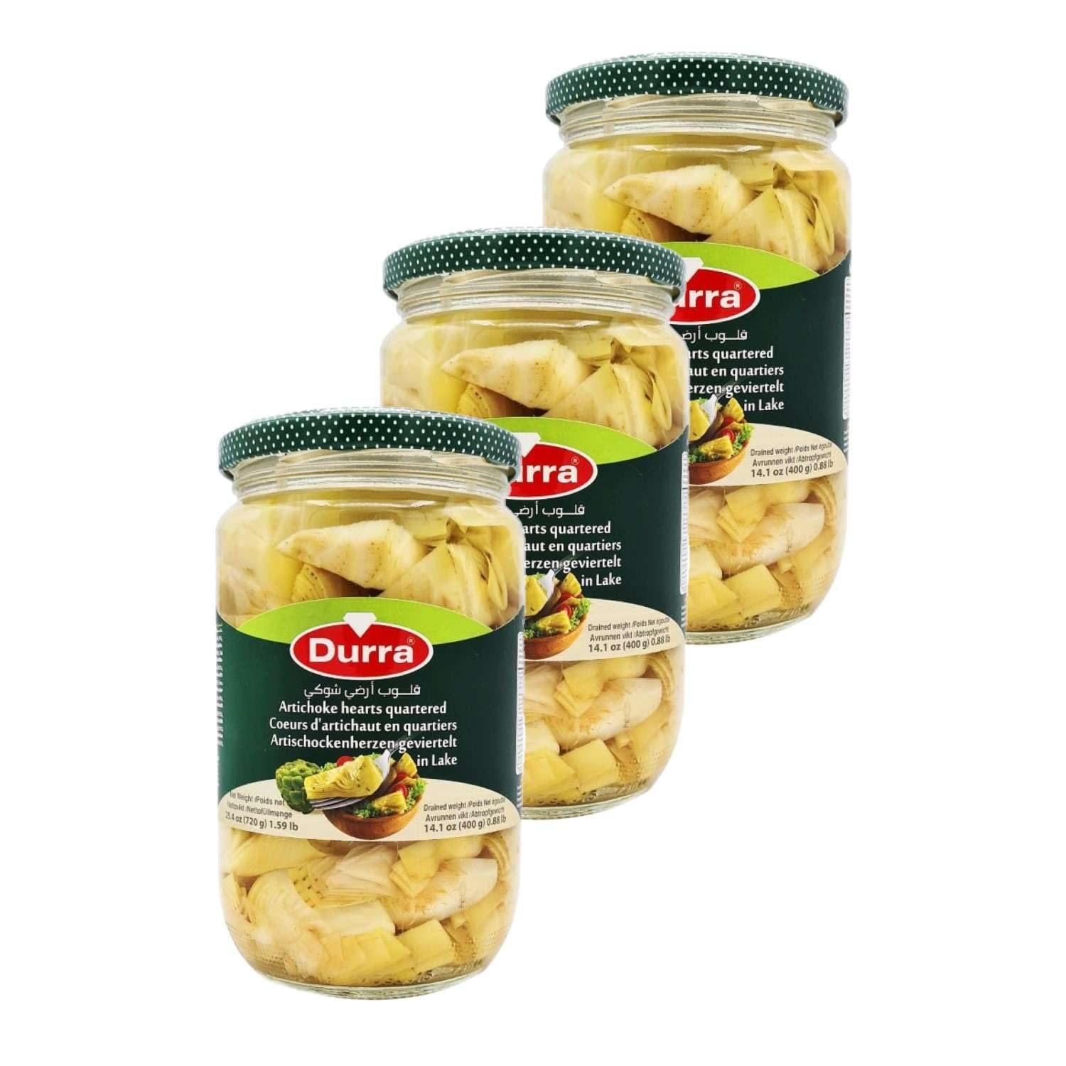Lot 3x Artichaut mariné en morceaux - Bocal 720g