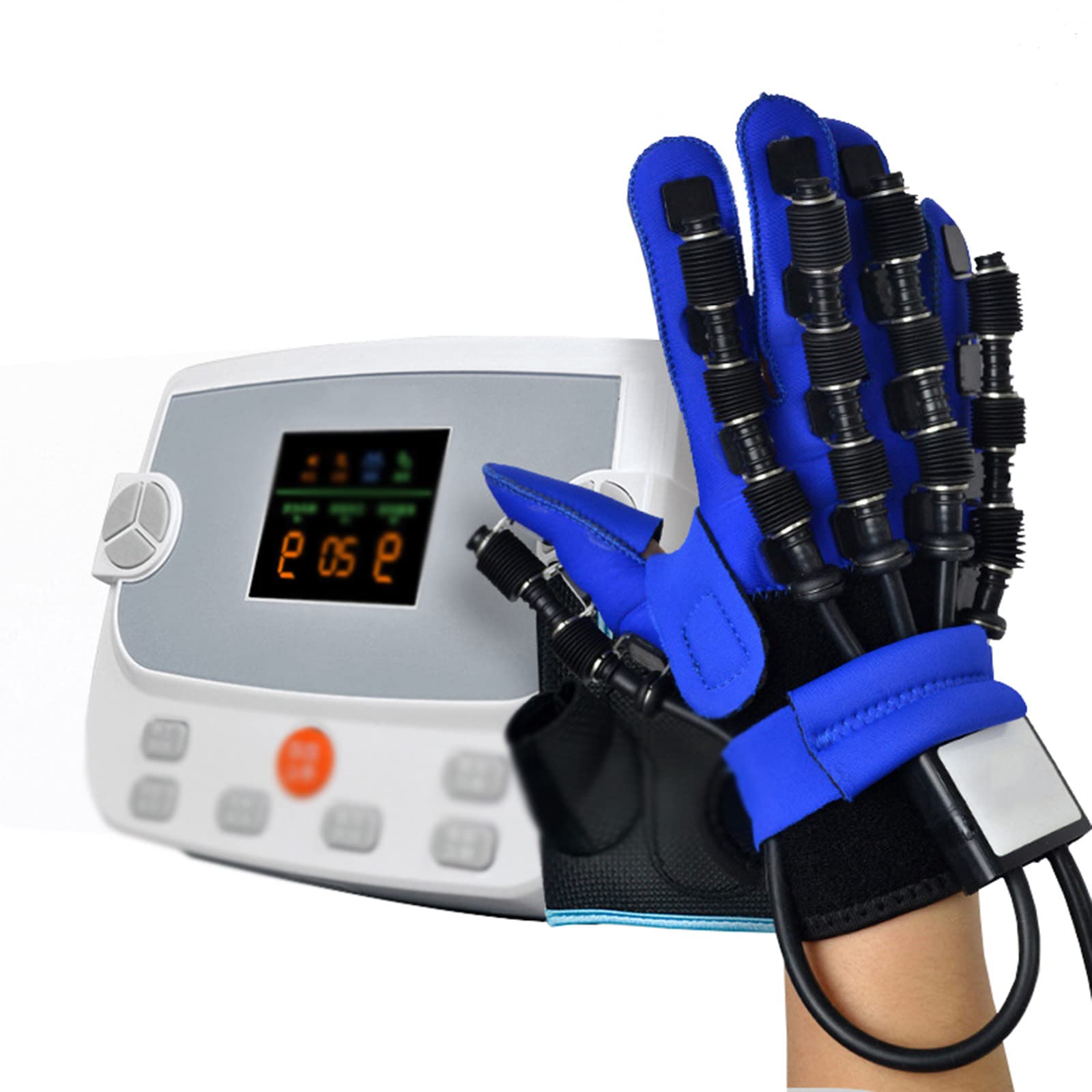 Rękawice robota rehabilitacyjnego z trybem treningu jednym palcem i trybem lustrzanym, trener rehabilitacji palców hemiplegia Rękawiczki wspomagające dłoń Stroke Sprzęt treningowy,Righthand-XL
