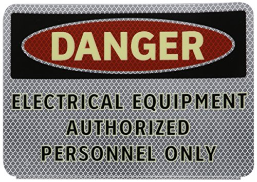 Panneau de danger en anglais de dimensions 17,8 x 25,4 cm modèle Brady