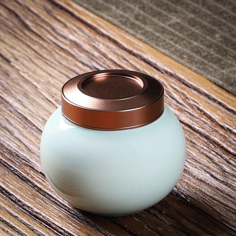ZERAPH Jar Jar Glaze Glaze à thé Céramique Mini Pot médicinal Cuisine scellée Jar Salon Snack Rangement Jar Bag du Sac à thé Chinois
