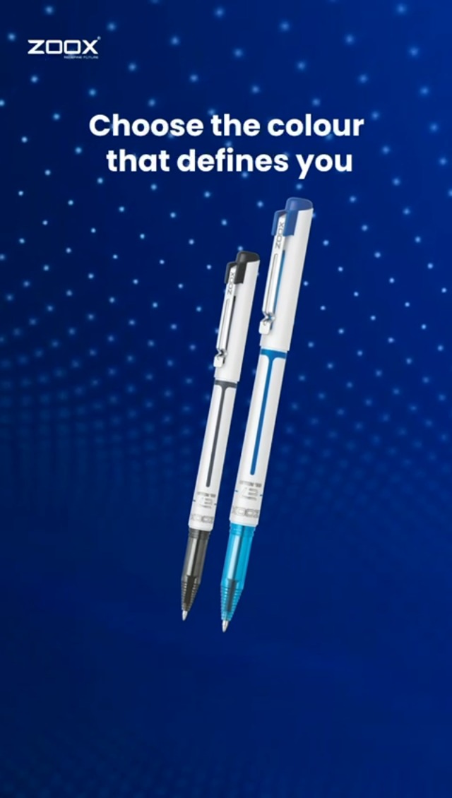 FLAIR Zoox E7 Gelschreiber, 0,7 Mm, 2 Stück – Wasserfeste Tinte, Schreibt Ohne Schmieren