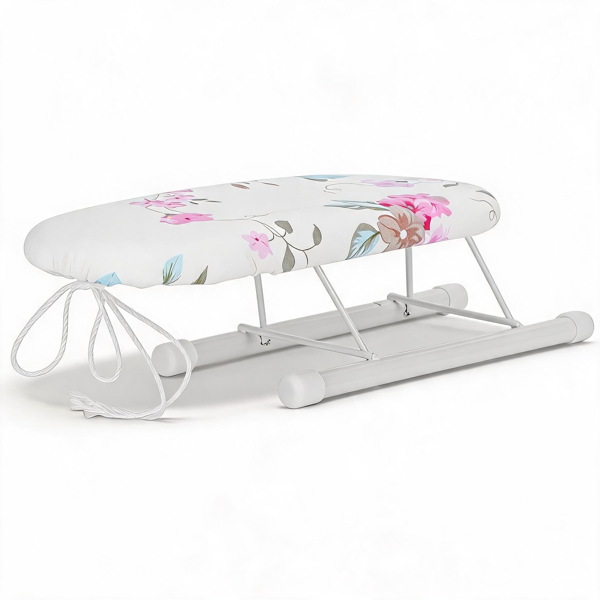 Cryfokt Mini Ironing Board, Thickened Multifunctional Durable Space saving Ironing Board, for Sleeve Cuff Neckline, Sewing Accessory Print (Flower Pattern 1)