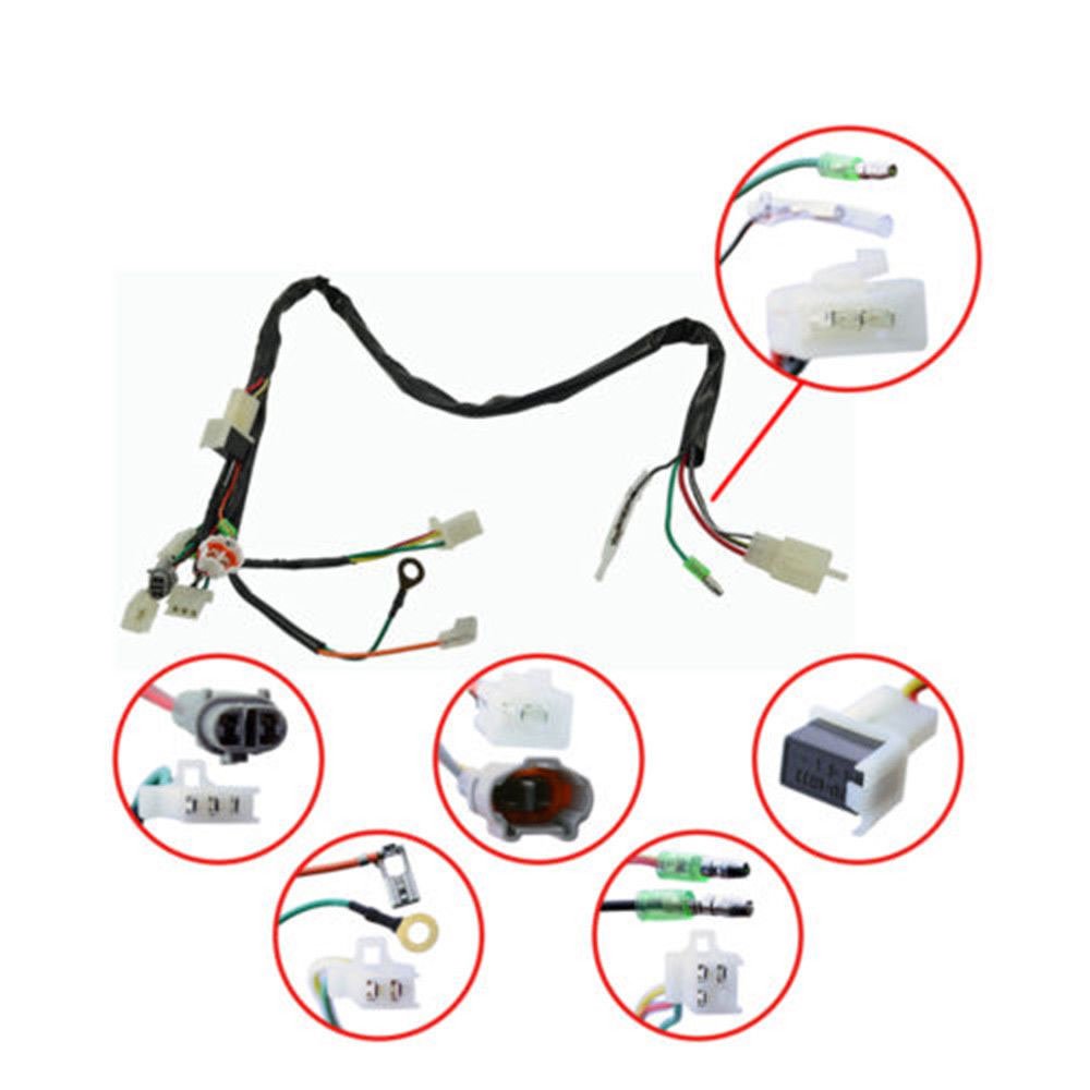 Wai Danie Car Wiring Harness Wire Loom Ignition Switch CDI Unit