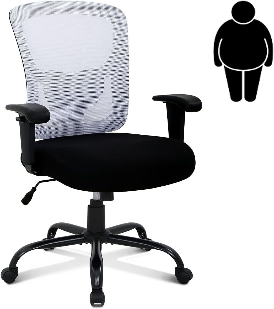 Big & Tall Office Chair Heavy Duty 400LBS Computer
