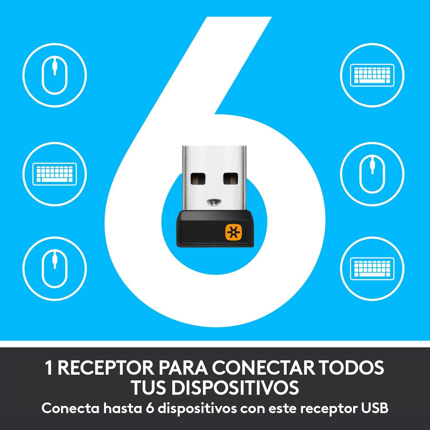 Logitech MK850 Combo Teclado y Ratón Multidispositivo, 2,4 GHz/Bluetooth, Estructura Curvada, Ratón Inalámbrico, 12 Botones Programables, Batería de 3 Años, PC/Mac, Disposición QWERTY Español - Negro