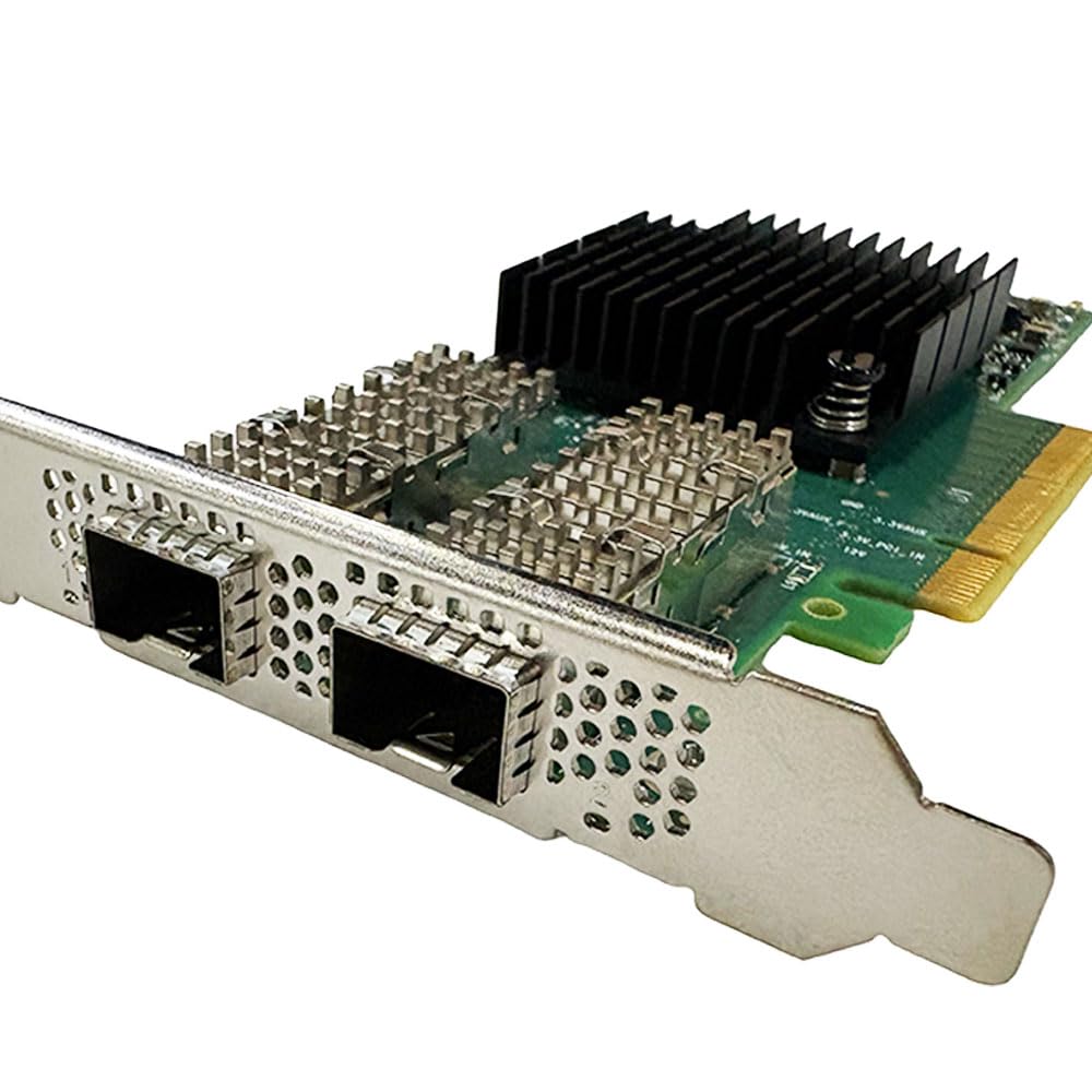Scheda di rete 25GbE compatibile Mellanox MCX4121A-ACAT, 2 porte SFP28 PCIe x8 | Due porte SFP28 10/25GbE, interfaccia PCIe 3.0 x8 e connessione di rete veloce e affidabile per server, NAS e workstation.