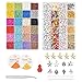 Produktbild Eluckin 12550 Stücke DIY Armband Buchstaben Perlen Alphabet Beads Kit Armband Perlen zum Basteln Bunt Perlen mit Schnur für Kinder Mädchen Geschenk