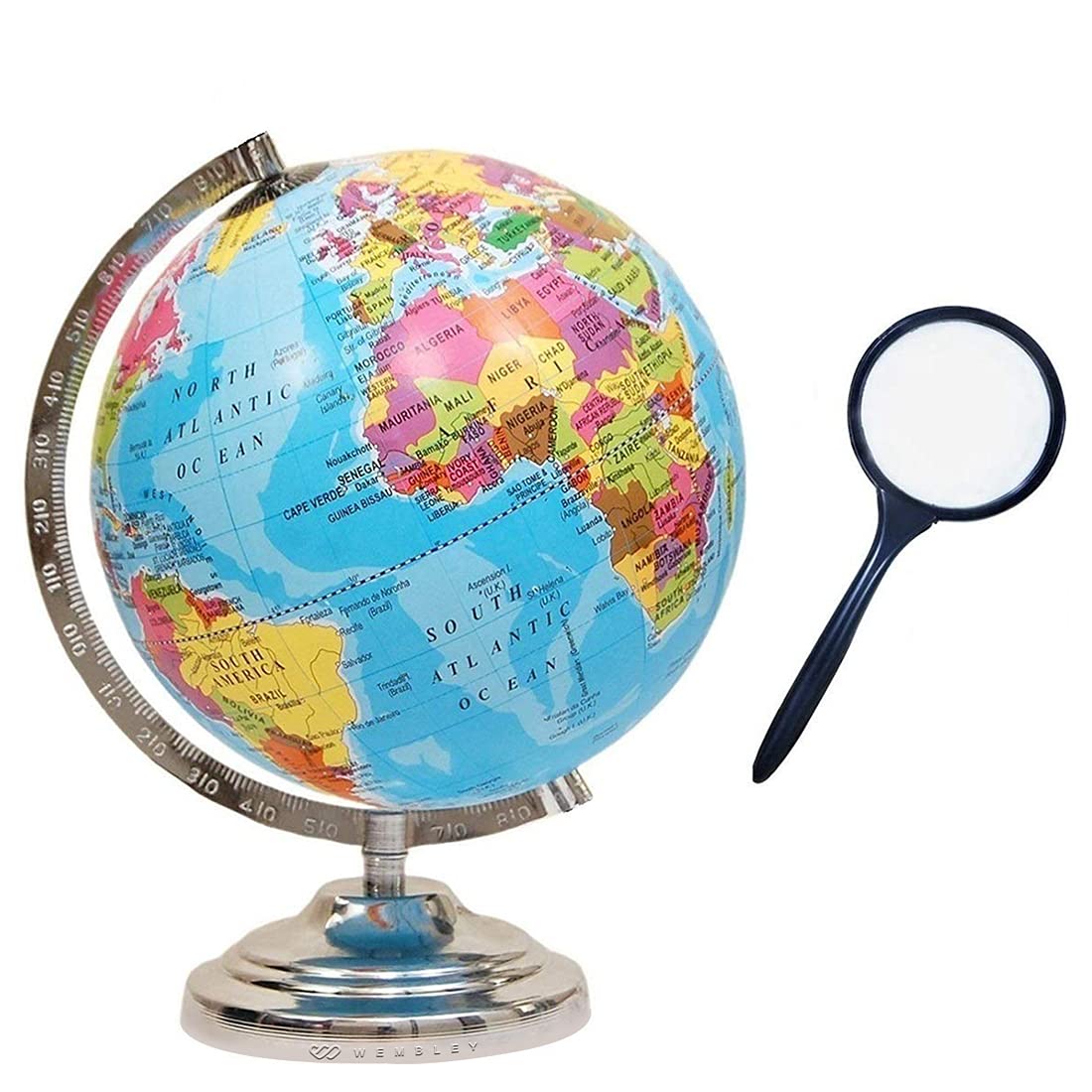 Buy Wembley Globe for Kids Learning Earth Map Educational World Globe for Students/Office Table 