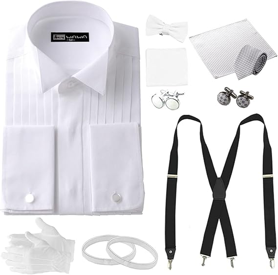 Amazon Co Jp ワワジャパン Wawajapan 結婚式に使えるウイングカラーシャツ 10点セット 服 ファッション小物