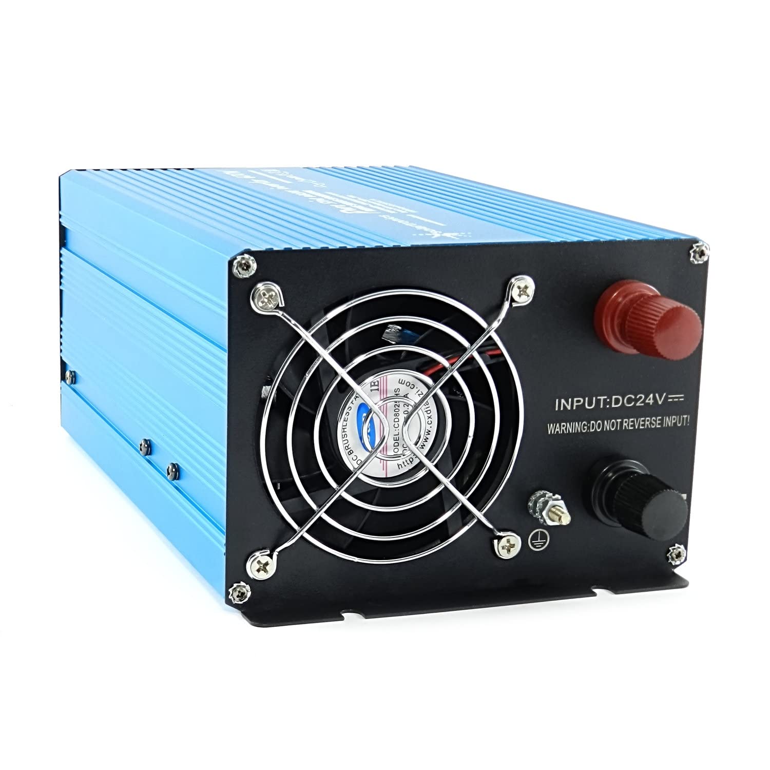SOLARTRONICS TS600 Spannungswandler 24V 230V Reiner Sinus 600W/1200W Wechselrichter 24V auf 230V Stromwandler mit USB-A Anschluss und AC Steckdose