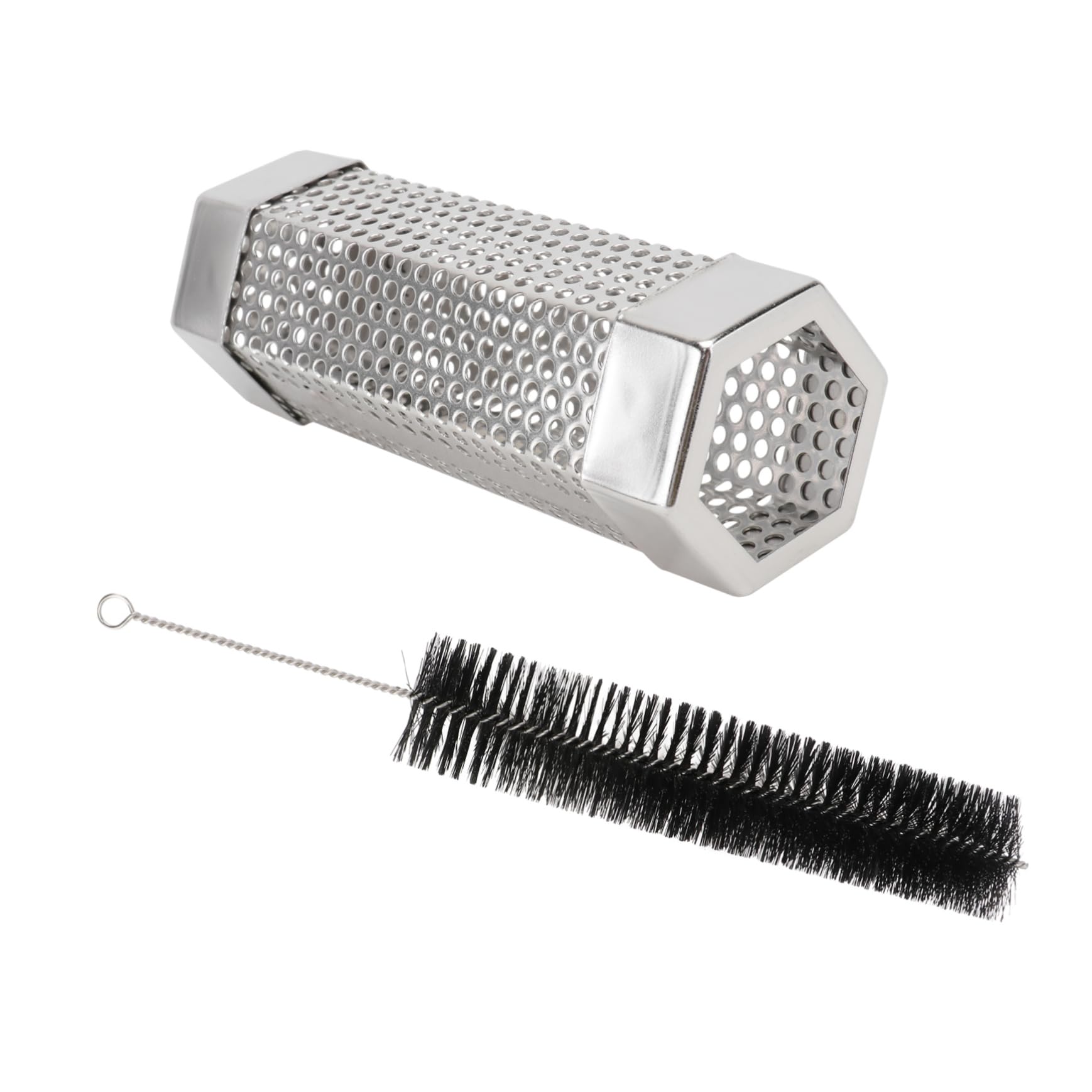 BESPORTBLE Grill Smoker Mesh Tube Set Bbq Smoke Generator Brush Easy to Use and Reusable