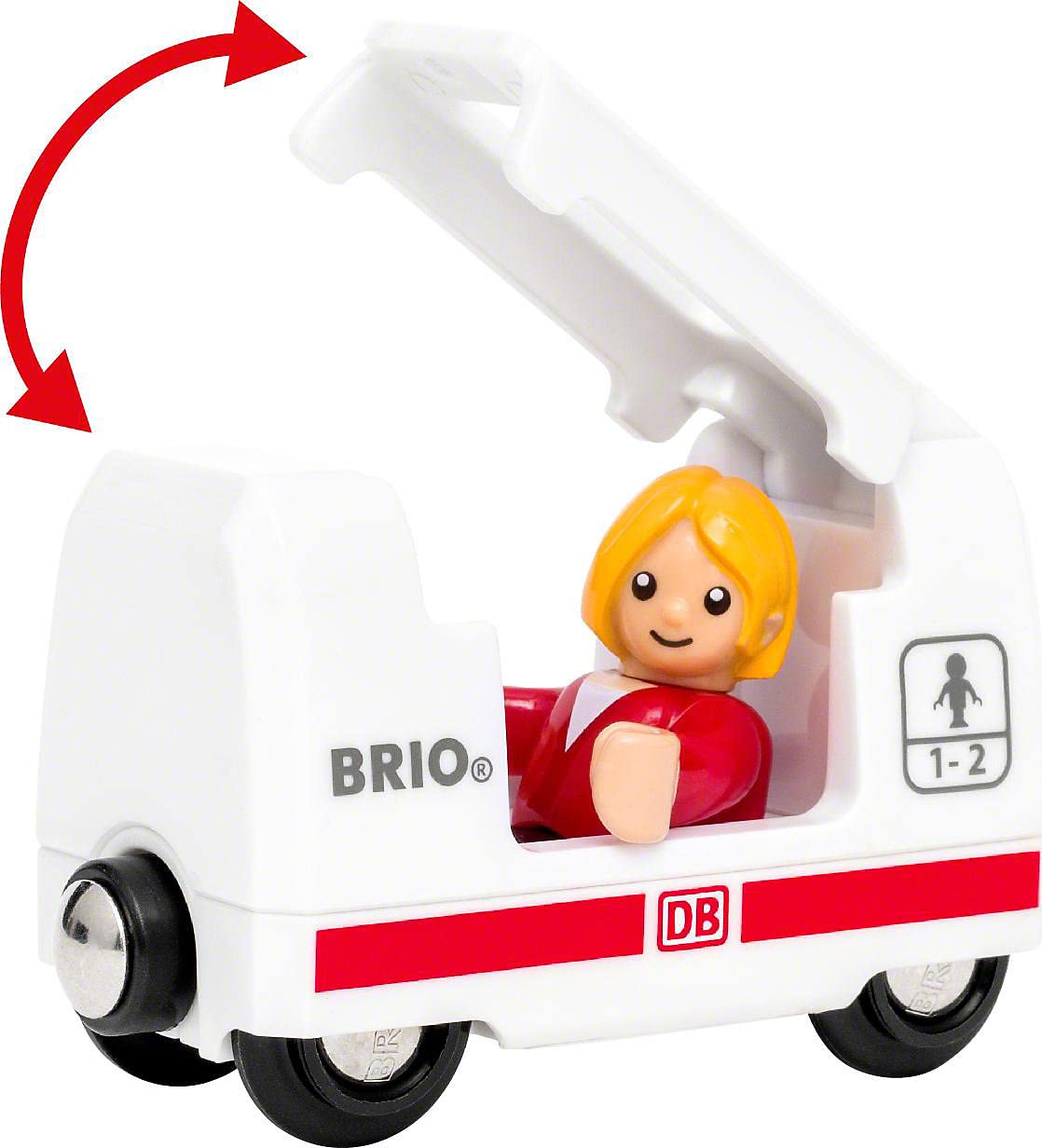 Set BRIO Deutsche Bahn Ice Set 33940 de World, con vías, estación y Tren, Estilo DB,