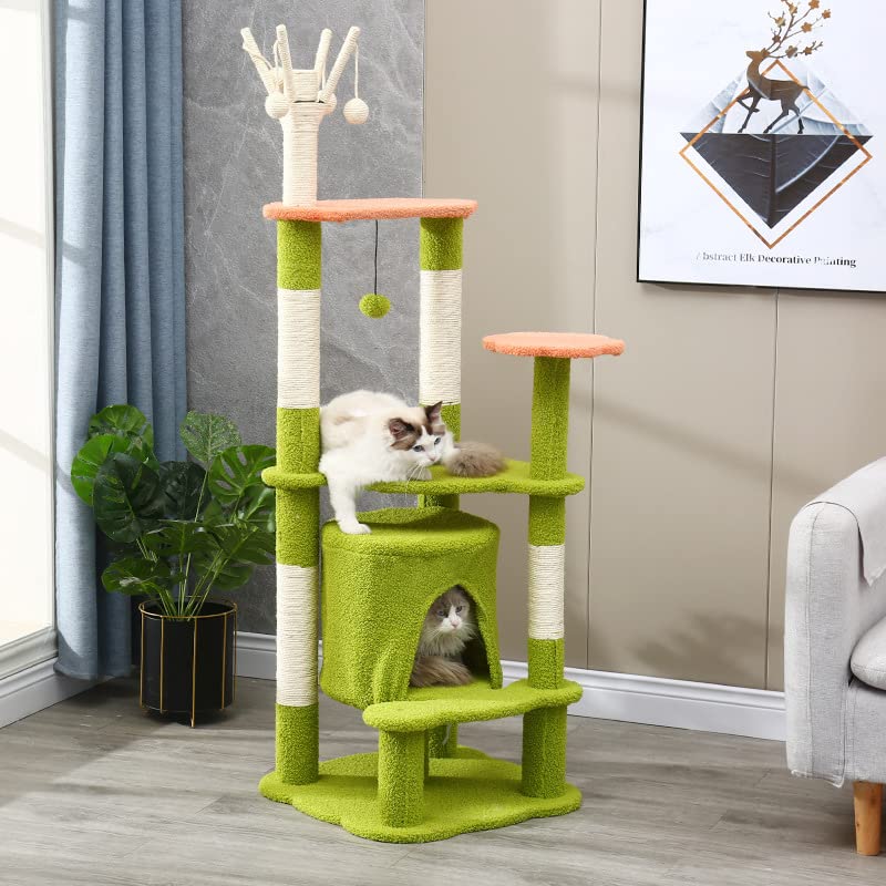 Árbol de Escalada para Gatos, árbol para Gatos, Muebles de Torre, Poste, Juguete para Saltar, casa de Juegos, Cama para Dormir para Gatos, casa para Gatos, Juguete para Escalar, árbol para Gatos