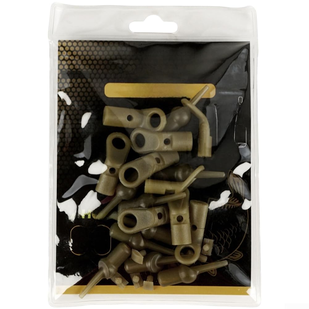 Helicopter Rig Beads for Carp Fishing - Soft Rubber Drop Off Run Rings Green ABS Tackle 30mm