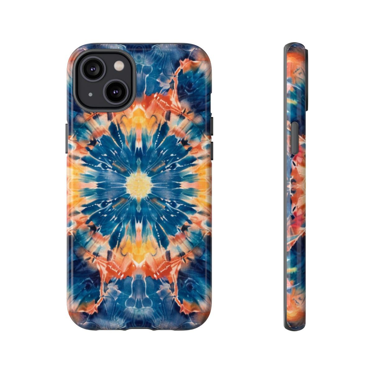 Coque iPhone 14 Plus bleu mandala bohème pour sublimer vos sorties - 5