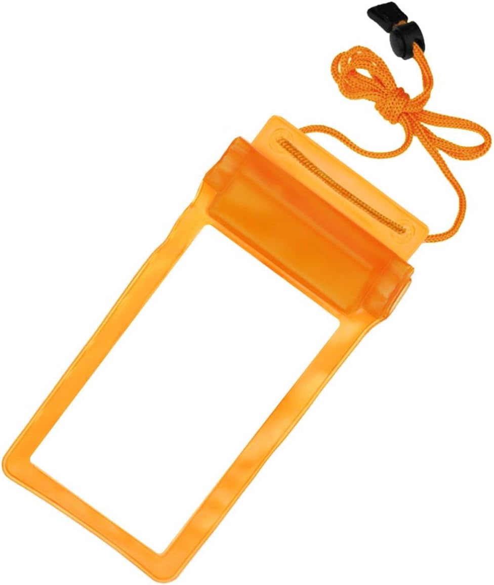 ACM Waterproof Bag Case Compatible with Nuvo Alpha Ns35 Mobile (Rain,Dust,Snow & Water Resistant) Orange