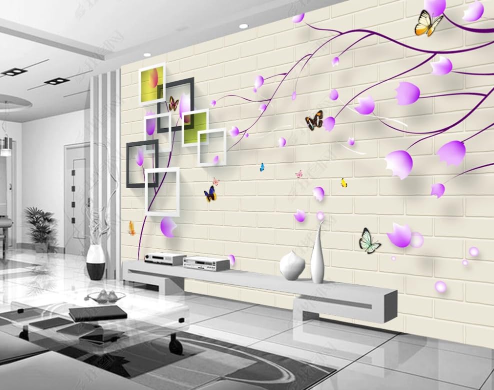 Papier peint intissé pour masquer les imperfections murales du salon