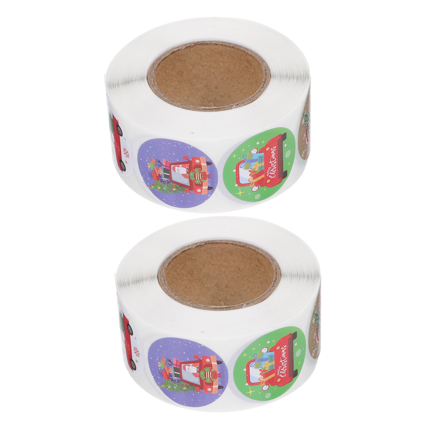 NUOBESTY 15 Adesivi Natalizi Per Decorazione Stickers Per Chiusura Scatole Etichette Adesive Festive Per e Confezioni Facili Applicare e Rimuovere