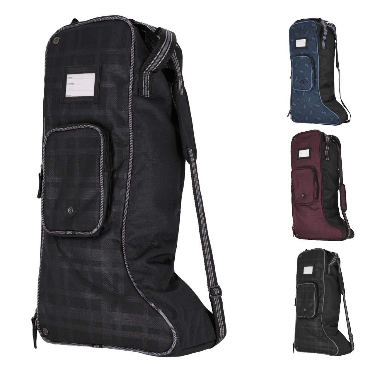 NETPROSHOP Stiefeltasche für Reitstiefel Designwahl Schafthöhe: ca 58 cm, Farbe:Midnight