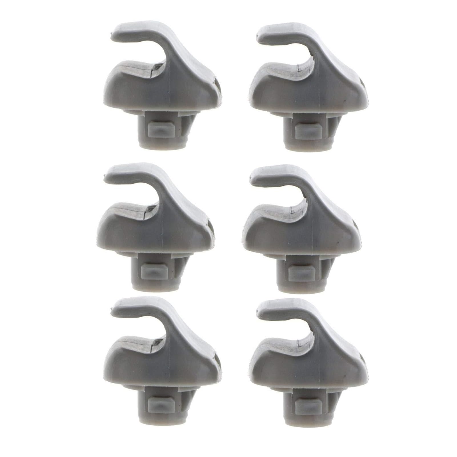 Poweka Sunvisor Clip Hook Replacement Compatible with 1998-2007 Accord 1996-2004 Civic 2007-2011 CR-V 1999-2010 Odyssey 2006-2011 Ridgeline, Replace 888217-S01-A01ZA Gray Pack of 2
