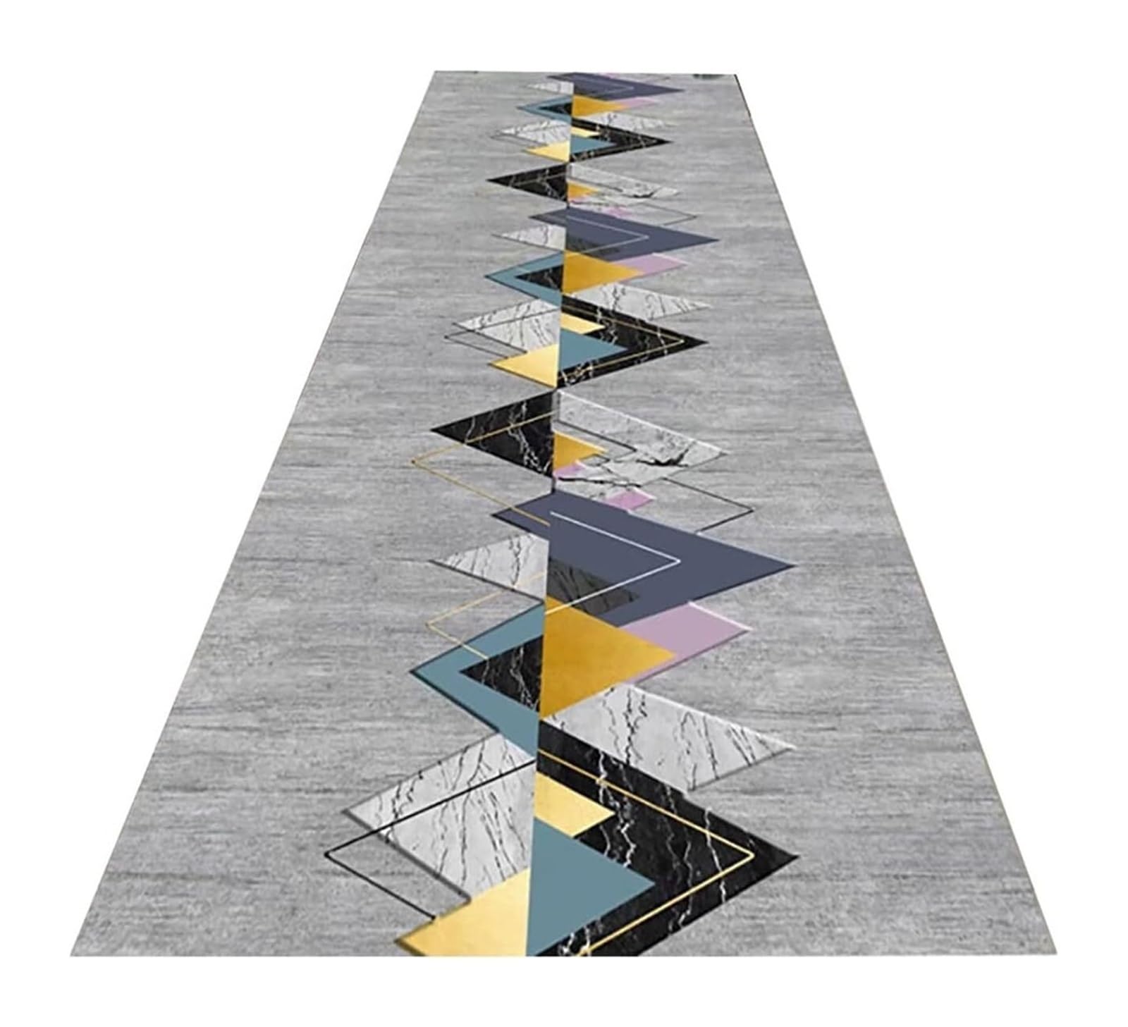 EBZFASO Hallway Runner Rug, Carpet Runner Rubber Backed Washable(A,100x100cm (Rectangular))