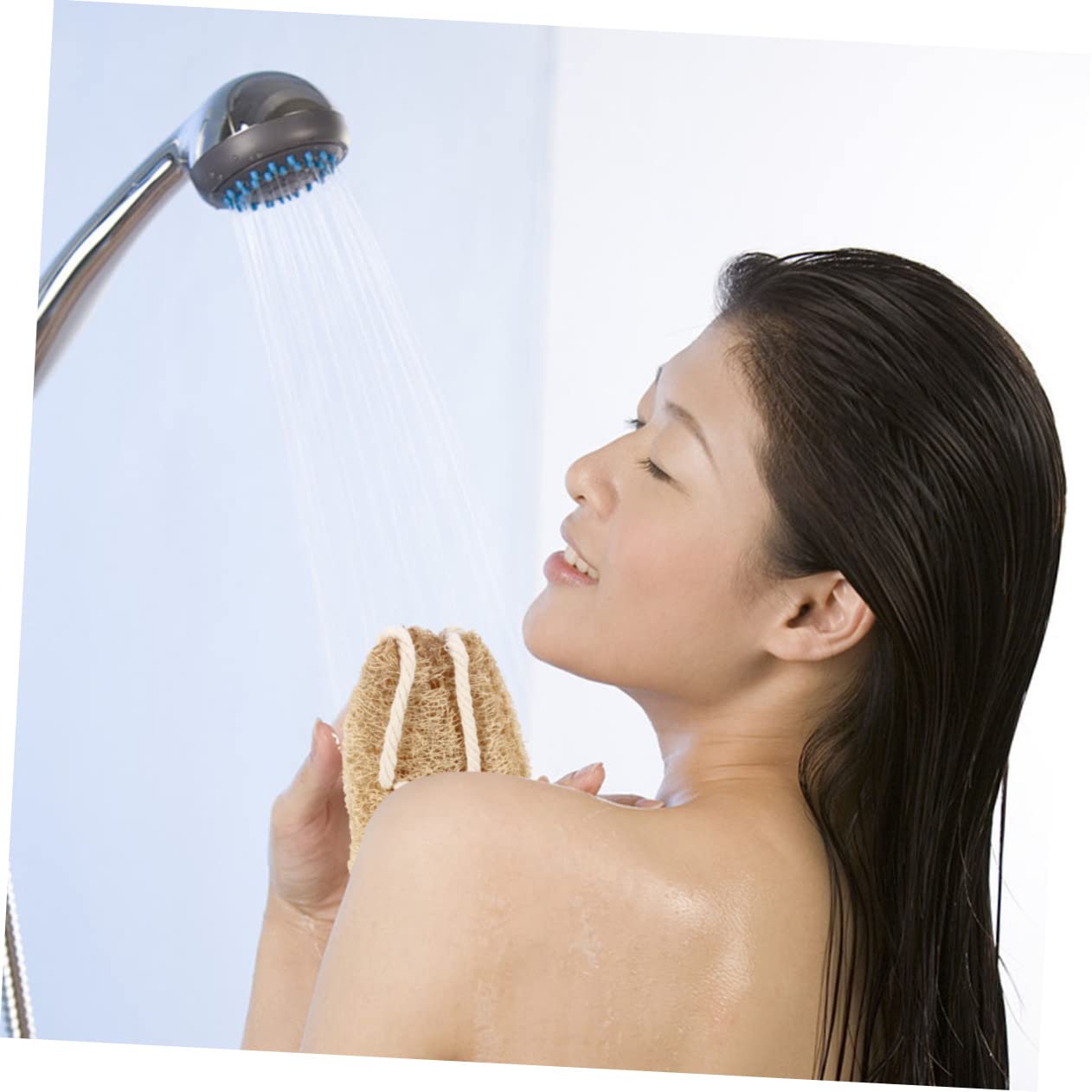 MAGICLULU 3 Pz Asciugamano Da Bagno in Luffa Scrubber Per La Schiena in Luffa Cinghia Del Corpo Del Bagno Spugna Di Luffa Naturale Spugne Cintura Da Bagno Fibra Vegetale Naturale Glassato