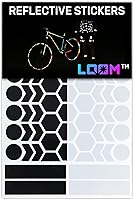 Vista 1 de Kit de calcomanías reflectantes Calcomanías autoadhesivas para bicicleta para seguridad nocturna Adhesivo reflectante para casco, motocicleta
