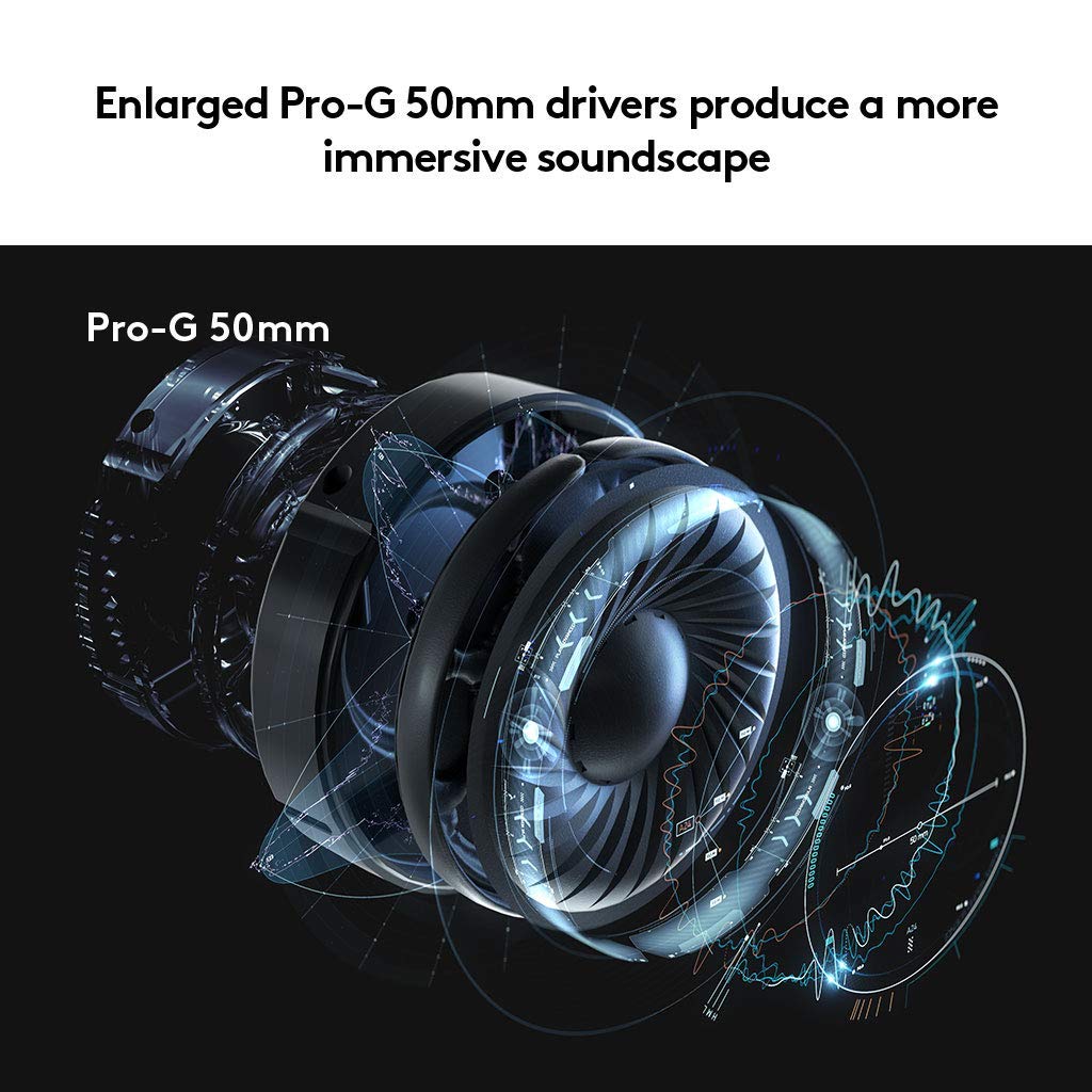 Logitech - G935 Cuffie gaming Wireless 7.1, Surround Sound, Lightsync, NA, 2,4GHZ, N/A, EMEA (ricondizionate)