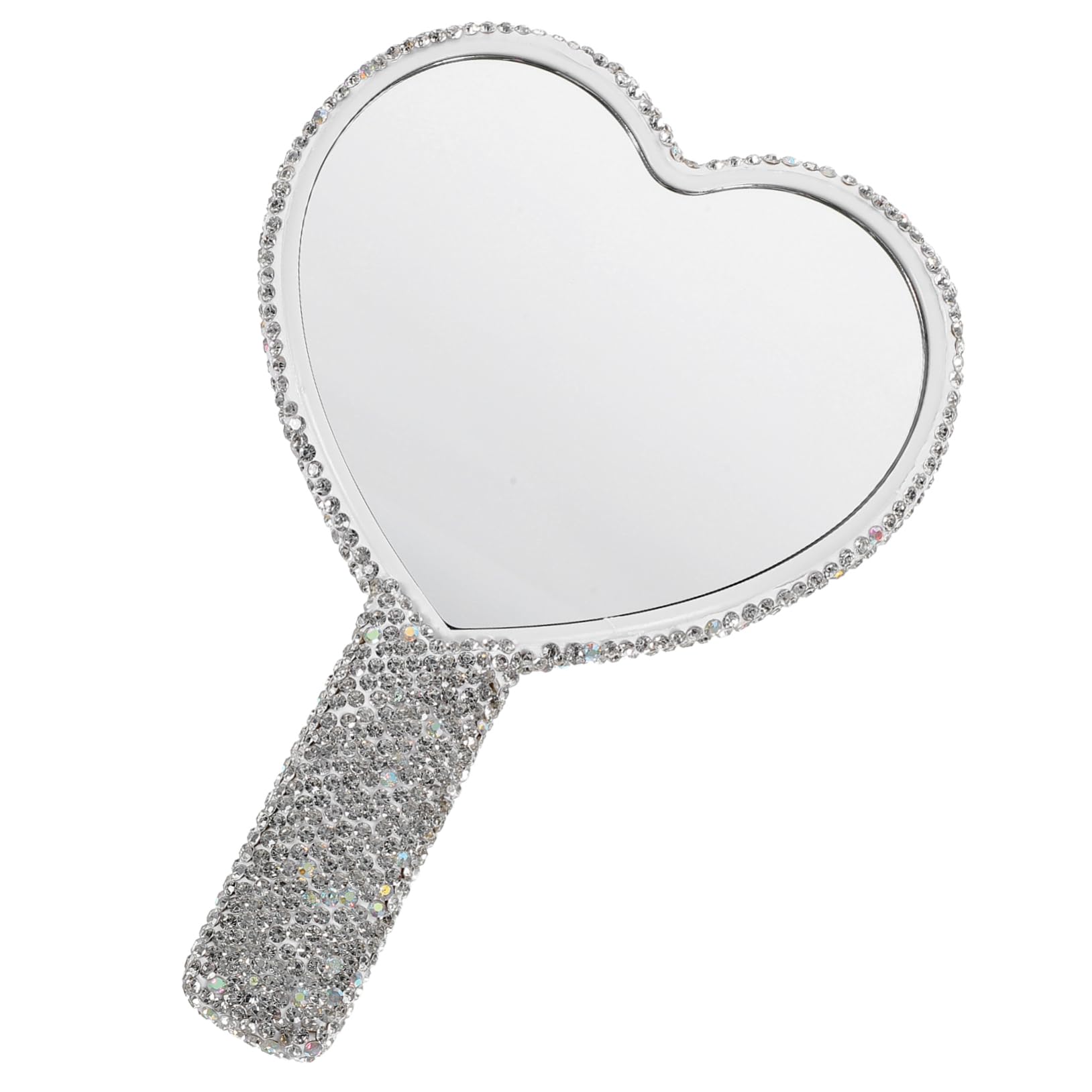 Miroir de maquillage cœur strass le cadeau idéal pour femme