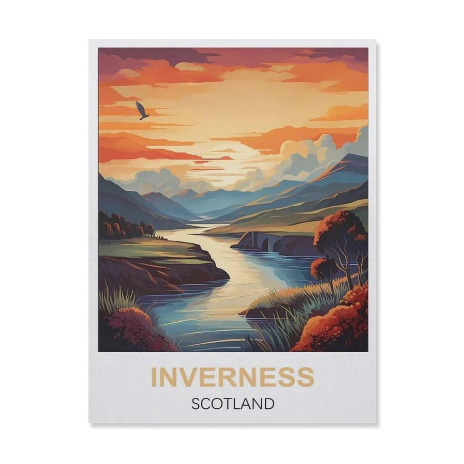 Metal Signs，Inverness Scotland(30x40cm）