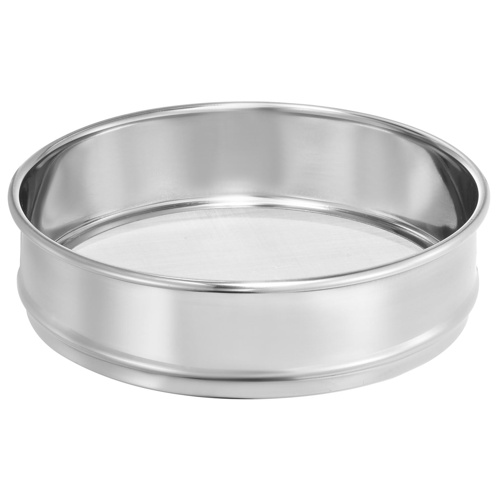 PATIKIL Tamis de Laboratoire 120 Mesh, Diamètre 8" en Toile Métallique 304 Acier Inoxydable (0.13mm) pour Laboratoire Industriel